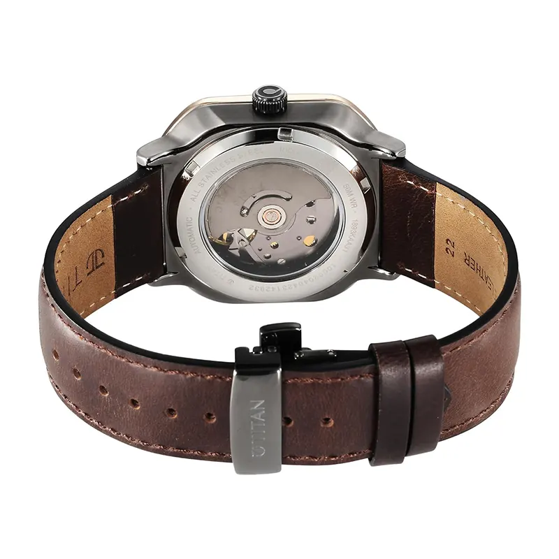 Titan Techno Beats Anthracite Dial Automatic Watch- 1893KL01